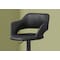 Monarch Specialties Bar Stool, Swivel, Bar Height, Adjustable, Metal, Pu Leather Look, Black, Contemporary, Modern I 2381 - alternate 3